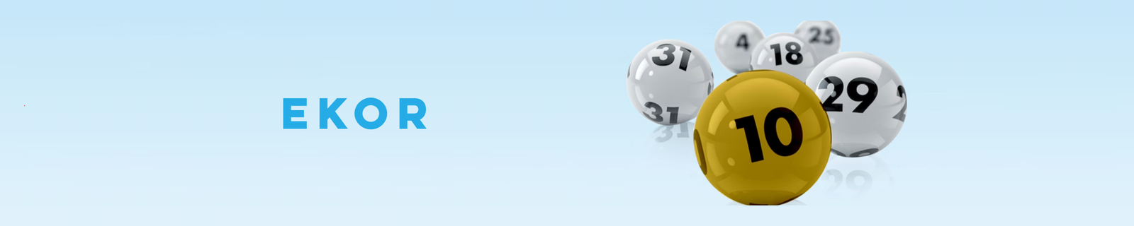 EKOR lottery balls